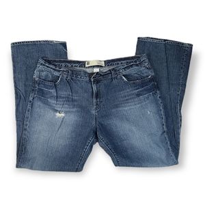 Gap Factory size 16 Distressed Mid-Rise Boy Cut Fit Straight Leg Jeans EUC 90's